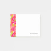 Geometrisch driehoekspatroon post-it® notes (Voorkant)