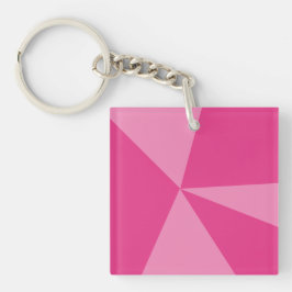 Geometrisch driehoekspatroon sleutelhanger