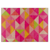 Geometrisch driehoekspatroon snijplank (Voorkant)