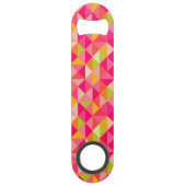 Geometrisch driehoekspatroon speed flessenopener (Voorkant)