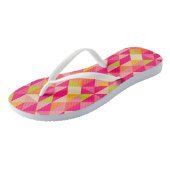 Geometrisch driehoekspatroon teenslippers (Schuin)