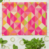 Geometrisch driehoekspatroon theedoek (Gevouwen)