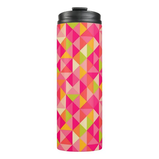 Geometrisch driehoekspatroon thermosbeker (Voorkant)