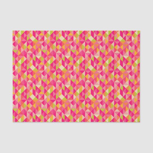 Geometrisch driehoekspatroon tissuepapier (Voorkant)