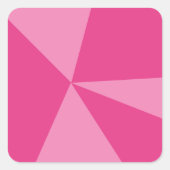 Geometrisch driehoekspatroon vierkante sticker (Voorkant)