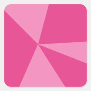 Geometrisch driehoekspatroon vierkante sticker