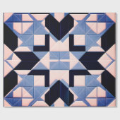 Geometrisch Elegance Wrapping Paper Cadeaupapier (Vlak)
