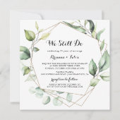 Geometrisch Elegant Goud We Doen Nog steeds Vernie Kaart (Voorkant)