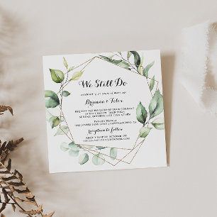 Geometrisch Elegant Goud We Doen Nog steeds Vernie Kaart