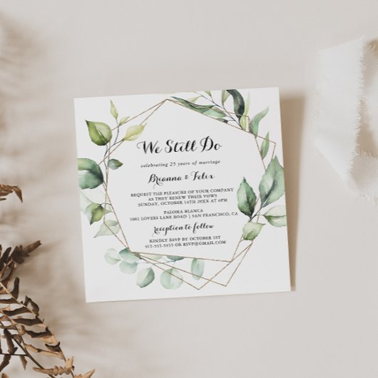 Geometrisch Elegant Goud We Doen Nog steeds Vernie Kaart