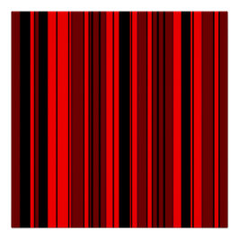 Geometrisch en kleurrijk rood barcodepatroon perfect poster
