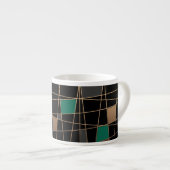 Geometrisch Espresso Kop (Voorkant rechts)