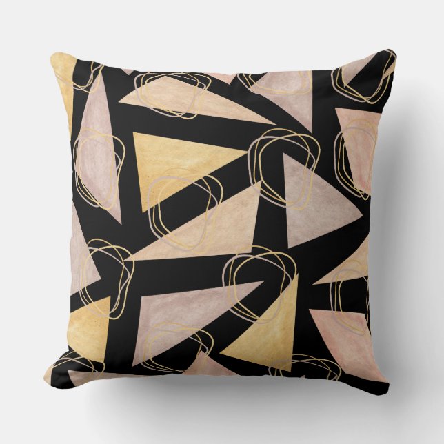 Geometrisch esthetisch grafisch kussen (Voorkant)