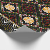 Geometrisch etnisch patroon naadloos design cadeaupapier (Hoek)