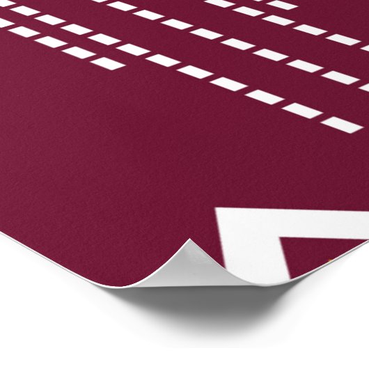 Geometrisch etnisch patroon traditionele achtergro poster (Hoek)