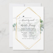 Geometrisch EucalyptusVrijgezellenfeest per post Kaart (Voorkant)