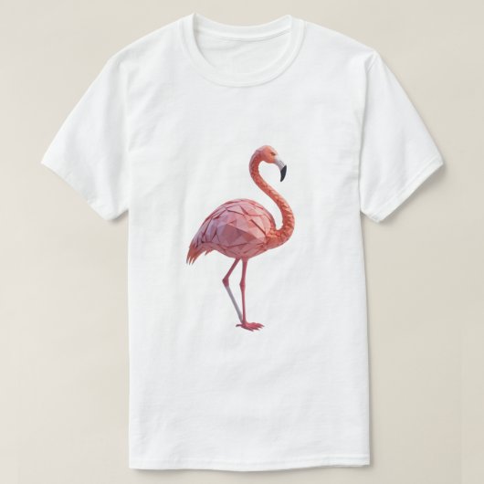 Geometrisch Flamingo T-shirt (Design voorkant)