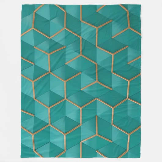 geometrisch fleece deken (Voorkant)