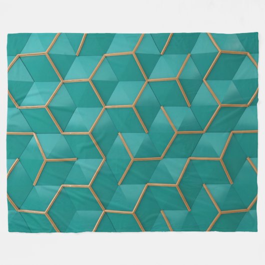 geometrisch fleece deken (Voorkant (Horizontaal))