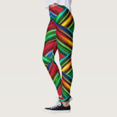 Geometrisch fluorescerend leggings (Links)