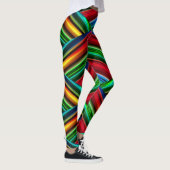 Geometrisch fluorescerend leggings (Rechts)