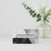 Geometrisch | FOLIE | Marmer Visitekaartje (Staand voorkant)