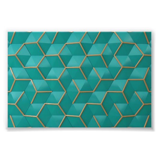 geometrisch foto afdruk (Voorkant)