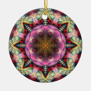 Geometrisch Fractal Mandala Star Ornament