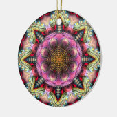 Geometrisch Fractal Mandala Star Ornament (Links)