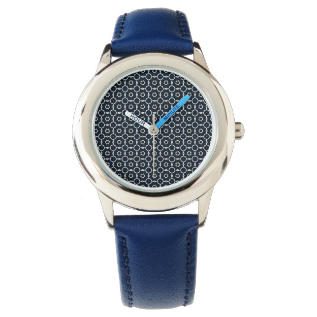 Geometrisch gedrukt horloge (Voorkant)