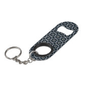 Geometrisch gedrukt mini flessenopener (Voorkant Gekanteld)