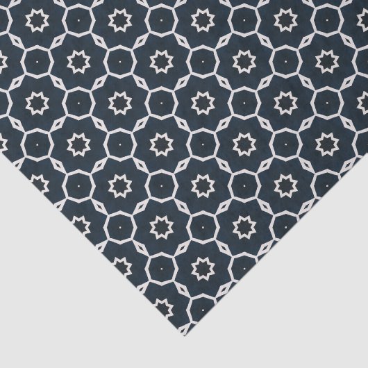 Geometrisch gedrukt tissuepapier (Detail)