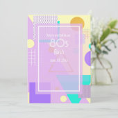 Geometrisch geel aankondiging (Staand voorkant)