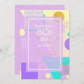 Geometrisch geel aankondiging (Voorkant / Achterkant)