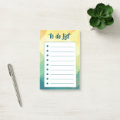 Geometrisch geel groen om lijst te doen post-it® notes (Kantoor)