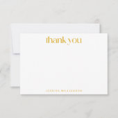 Geometrisch geel, lichtroze Vrijgezellenfeest Bedankkaart (Voorkant)