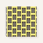 Geometrisch geel notitieboek (Voorkant)
