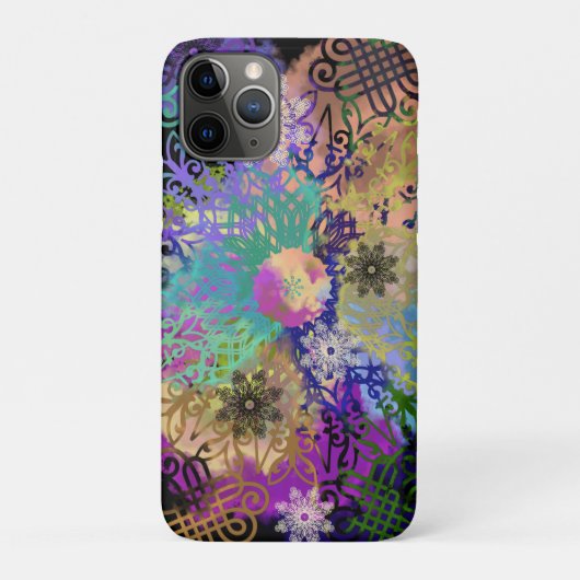 Geometrisch gekleurde Mandala Case-Mate iPhone Case (Achterkant)
