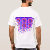Geometrisch gekleurde Mandala T-shirt (Achterkant)