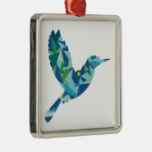 Geometrisch gekleurde vogel metalen ornament (Rechts)