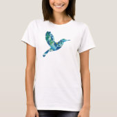 Geometrisch gekleurde vogel t-shirt (Voorkant)
