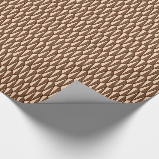 Geometrisch gemiddelde, chocolade en perziken cadeaupapier (Hoek)