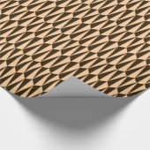 Geometrisch gemiddelde, chocolade en perziken cadeaupapier (Hoek)