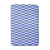 Geometrisch gemiddelde, kobalt blauw en wit badmat (Voorkant Verticaal)
