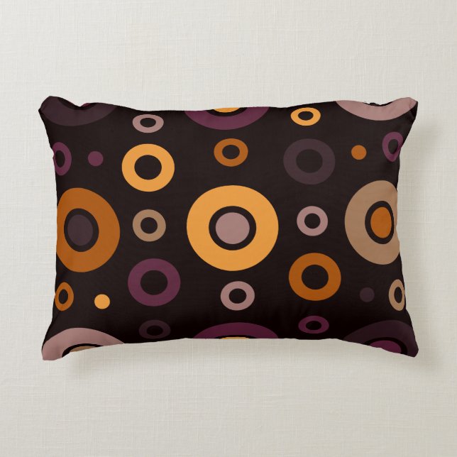 Geometrisch gemiddelde moderne Herfst Accent Kussen (Voorkant)