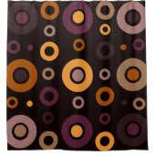 Geometrisch gemiddelde moderne Herfst Douchegordijn (Voorkant)