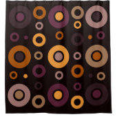 Geometrisch gemiddelde moderne Herfst Douchegordijn (Voorkant)