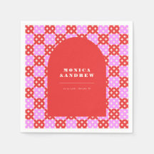 Geometrisch gemiddelde moderne Retro Rood- en Roze