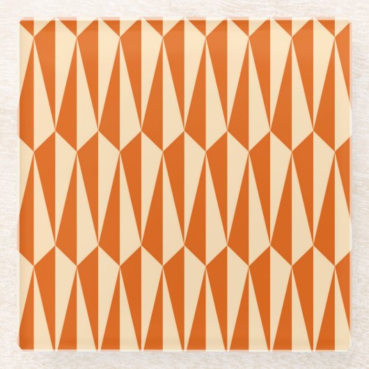 Geometrisch gemiddelde, schoppen van sinaasappel glazen onderzetter (Voorkant)