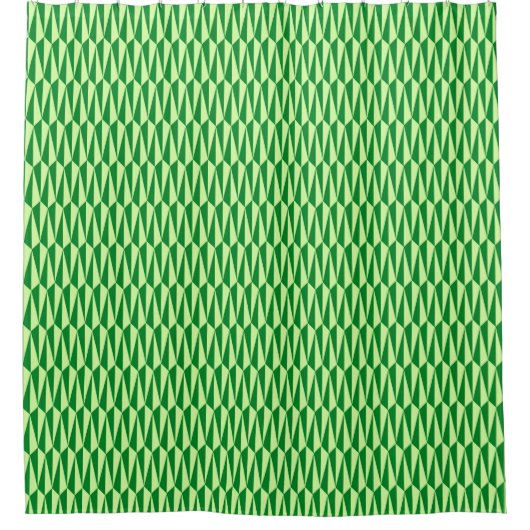 Geometrisch gemiddelde, smaragdgroen douchegordijn (Voorkant)